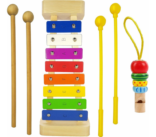 Agreat Shark Xilófono Para Niños: Glockenspiel Juguete Me