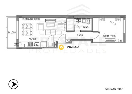 Departamento 1 Dormitorio En Venta - Centro, Rosario