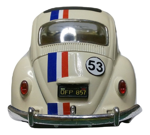 Herbie Custom Vw Sedan 1967 Esc:1/24 Kinsmart Cupido Motori Color Beige