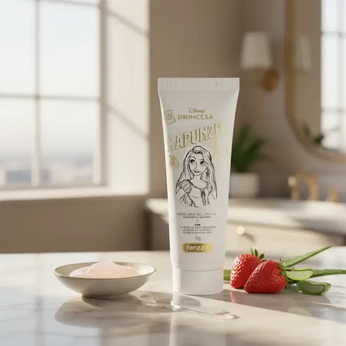Máscara Gel Facial Hidratante Noturno Princesas 30g - Fenzza