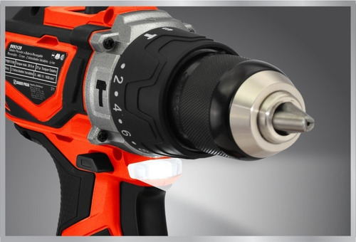 Imagen 7 de 7 de Taladro percutor atornillador inalámbrico de 13mm Dowen Pagio TPBB12181 18V + accesorios con maletín de transporte 220V 50Hz