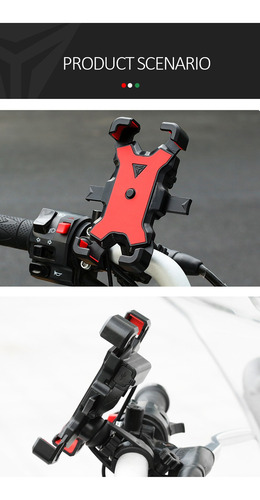 Imagen 4 de 10 de Soporte Porta Celular Motocicleta Bicicleta Base Smartphone