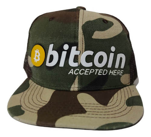 Gorra De Bitcoin Camuflada -  Diseño Exclusivo
