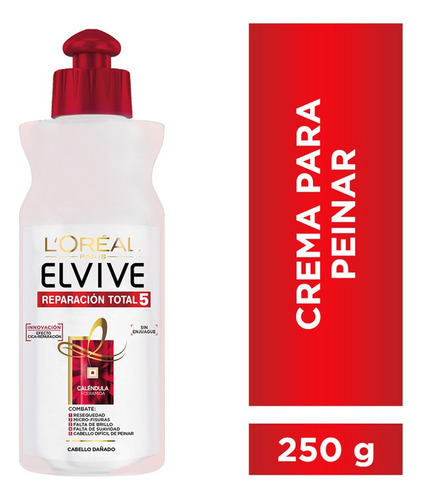 Crema Para Peinar Reparación Total 5 Elvive L'oréal 250g