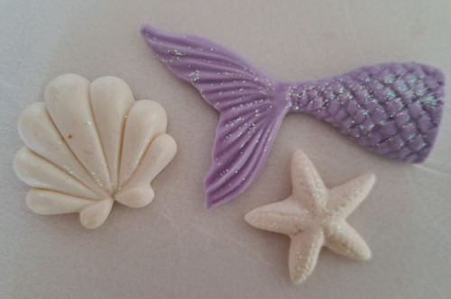 Kit 45 Apliques De Biscuit Fundo Do Mar