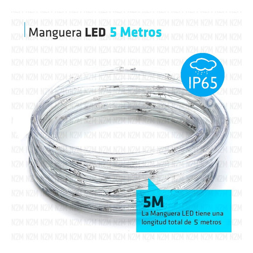 Manguera Led Flexible 5 Metros Colores Pack 5 Premium