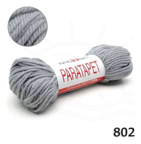 Lã Paratapet Pingouin 100g - 2 Cor 0802 - PRATA