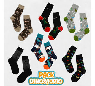 Memoryee Calcetines de dinosaurios de dibujos animados de moda para niños 4-16 años de edad el mejor regalo de algodón para niños Sport Crew Sock Set de 10 paquetes 