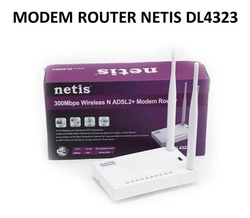 Modem Router Netis Dl4323 Dos Antenas 300mbps
