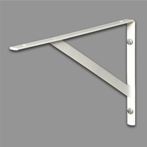 Mão Francesa Leve L 40cm Em Aço Kit 10un Branca