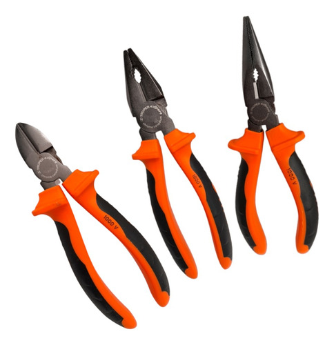 Alicate Universal 8 Corte Y Punta 6 Aislado 1000v Truper Set