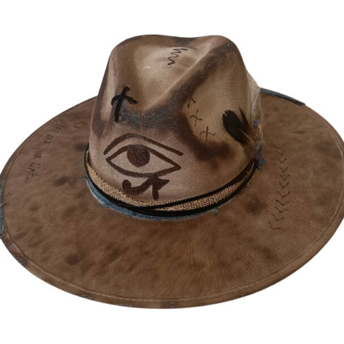 Sombrero  Horus  Modelo Indy Material Gamuza