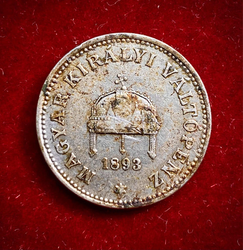 Moneda 20 Filler Hungria 1893 Km 483 Magyar