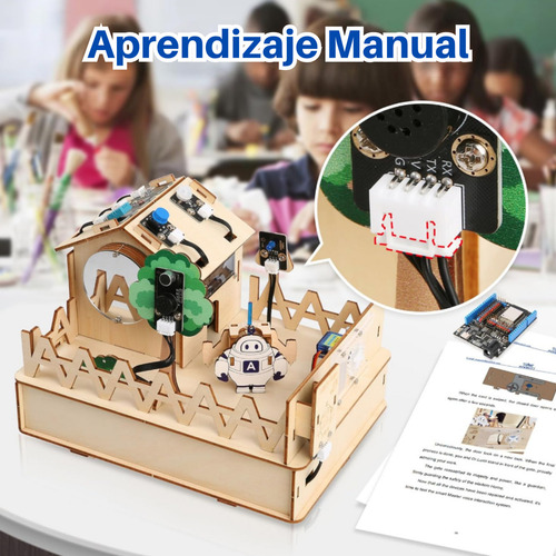 Casa Inteligente Acebott Qe001 Compatible Con Arduino Y Acecode Automatizacion Electronica Educativa Tecnologia Esp32 Ideal Para Aprendizaje Diy