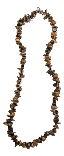 Collar Corto Mc'maru Gargantilla Energía Piedras Naturales Piedras Ojo De Tigre En Escallas