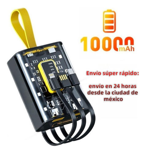 Mini Power Bank 10000mah Con Pantalla Digital Inteligente