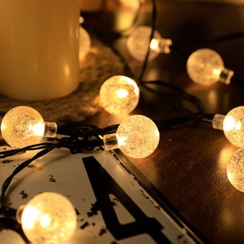Cadena De Luces Con Forma De Lámpara, Bombillas Impermeables