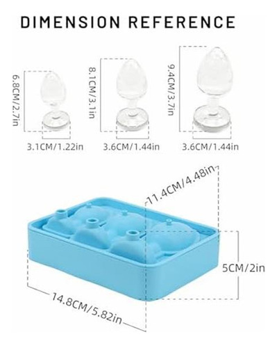 Moldes De Cubos De Hielo Novedosos De Ifiam, Moldes De Hielo