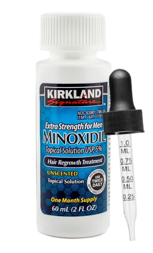 Imagen 1 de 3 de Minoxidil Kirkland 5% Solución Tópica 1 Mes De Tratamiento.