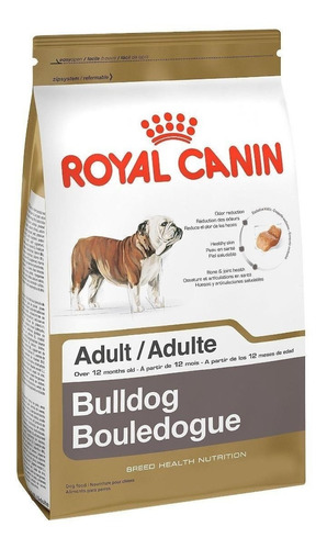 Alimento Royal Canin Breed Health Nutrition Bulldog para perro adulto de raza mediana sabor mix en bolsa de 7.7kg