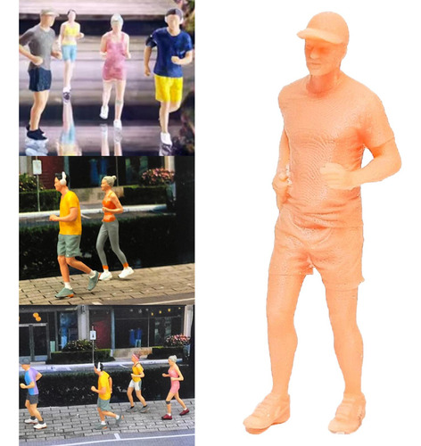 Figura De Corrida Sem Pintura 1/64 Cenas Em Estilo A