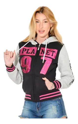 Jaqueta dupla face sales feminina planet girl