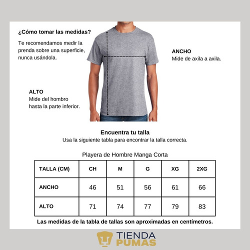 Playera Deportiva Hombre Pumas Unam Insignia