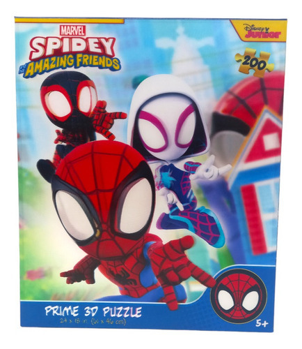 Puzzle Rompecabezas 3d Spidey Y Sus Amigos 200 Piezas