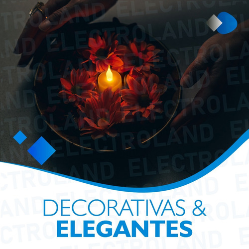 Velas Velitas Led Blanca Calida Pila Incluida Decoracion !!