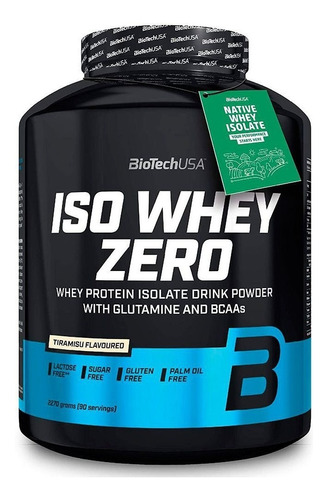 Iso Whey Zero 5 Libras Biotechusa - Tiramisu - 90 Serv