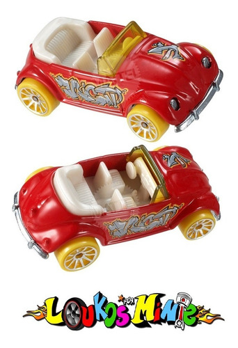 Hot Wheels Volkswagen Beetle Fusca 2013 Hw City Vermelho