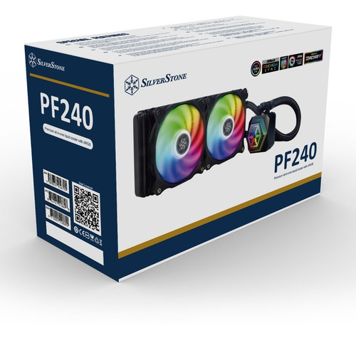Imagen 8 de 10 de Cpu Watercooling Silverstone Pf240 Argb V2 240mm Intel Amd