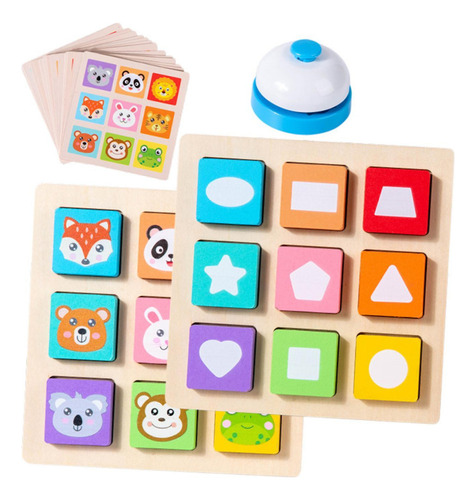 Juego Con De Mesa C. De Forma Colores De Rompecabezas De