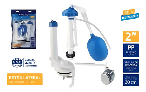 Juego De Accesorios Para Tanque De Inodoro Con Botón Lateral