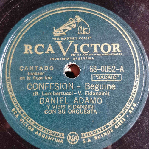 Pasta Daniel Adamo Vieri Fidanzini Orq Rca Victor C409