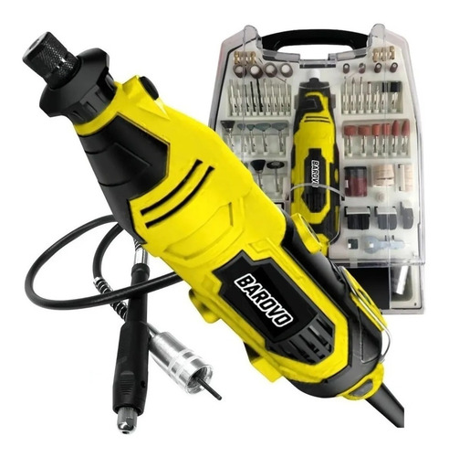 Imagen 1 de 10 de Mini Torno Electrico Barovo Kit 234 Piezas Simil Dremel Prof