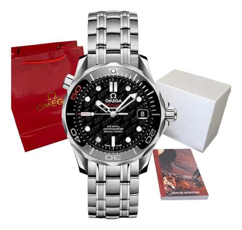 Reloj Omega Seamaster 007 Automatico 42mm Negro James Bond 