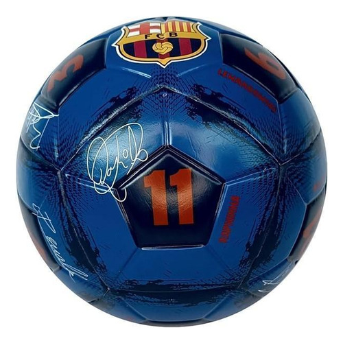 Bola De Futebol N5 Barcelona Assinaturas - Futebol E Magia