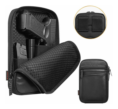 Estuche Cinturon Portacion Arma Oculta Funda Pistola Negro