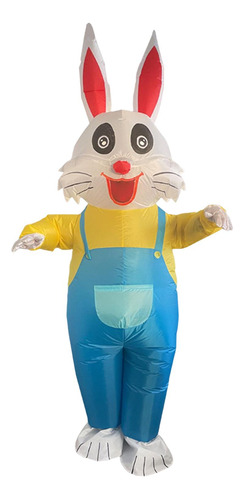 Ropa Inflable Linda Del Traje Del Conejo De Pascua Para La