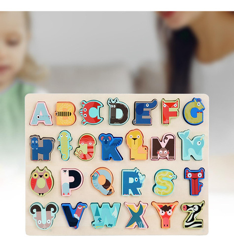 Nuevo Rompecabezas A Juego De Letras De Animales, Juguetes