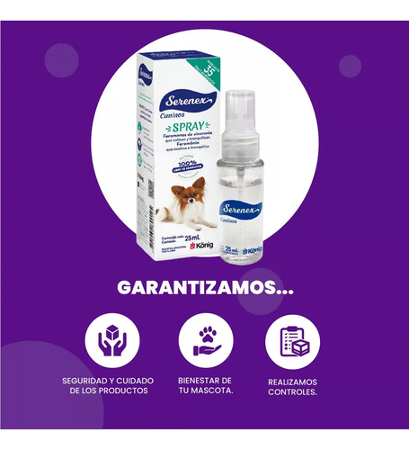 Serenex Spray Feromonas Para Perros X 25 Ml