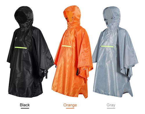 Sc Poncho Impermeable Con Banda Reflectante For Hombre