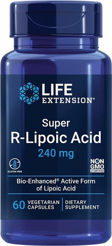 Super R-lipoic Acid 240mg 60caps, Life Extension,