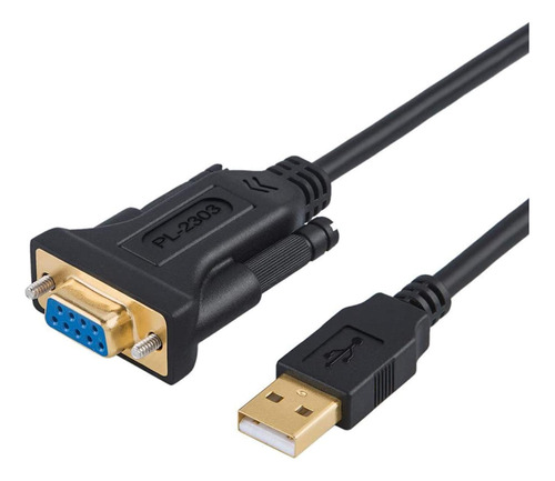 Cablecreation Adaptador Usb A Rs232 Con Chip Pl De 3.3 Pies.