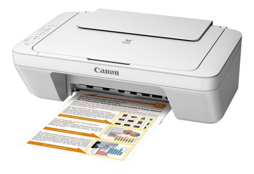 Impresora a color  multifunción Canon Pixma MG2410 blanca 110V/220V