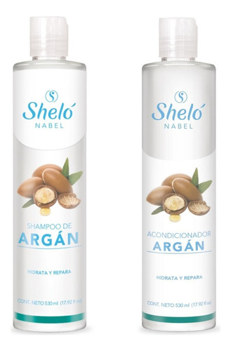  Shampoo Aceite De Argan + Acondicionador Cabello Seco Dañado