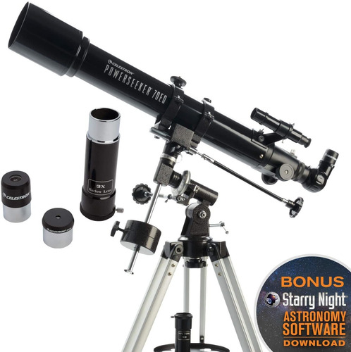Telescopio Celestron Powerseeker 70eq Ecuatorial 70 Mm