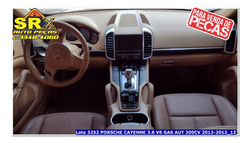 Sucata Porsche Caye 3.6 V6 Gas Aut 300cv 2013 Blindada Pecas