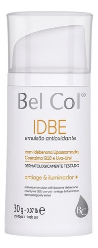 Bel Col Idbe Emulsion Anti Idade Antioxidante Anti Rugas 30g Tipo de pele Todos